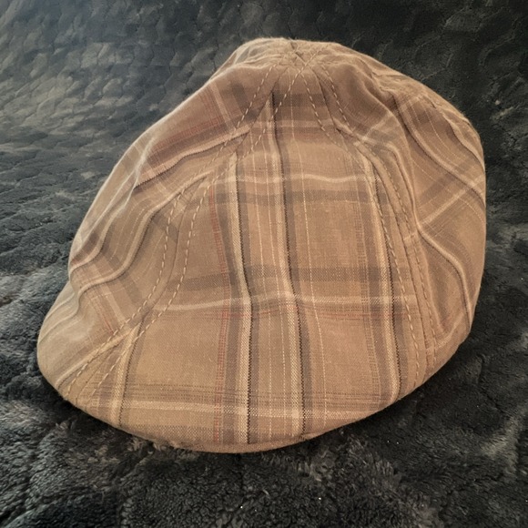 George Other - George Gray Plaid Men's Flat Cap Hat S/M Small/Medium Casual